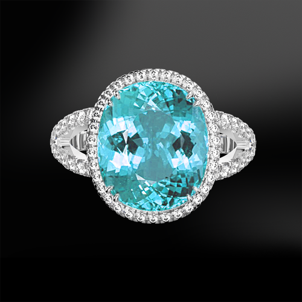 PARAIBA TOURMALINE - DIAMOND Ring – MARCELLO RICCIO®