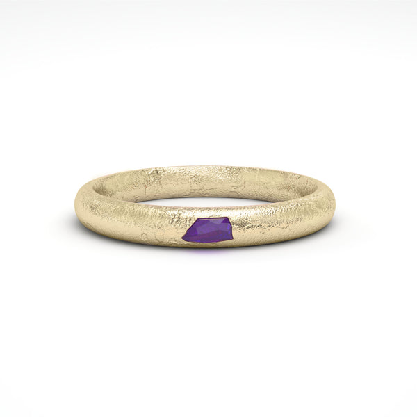 RAW GEMSTONE SOLITAIRE RING