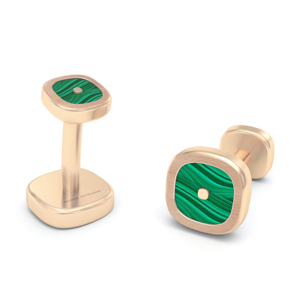 MALACHITE Cushion Cufflinks