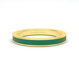 green emerald enamel silver gold plated vermeil 18k gold ring