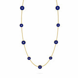 Lapis Lazuli & Diamond Amulet Necklace, 18K Yellow Gold