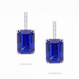 Marcello Riccio Octagon Sapphire and Diamond Drop Earrings, 18K Gold