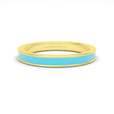 turquoise enamel silver gold plated vermeil 18k gold ring