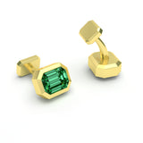 Octagon Emerald, 18K Yellow Gold