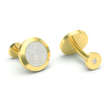 MOTHER OF PEARL & DIAMOND Cufflinks - MARCELLO RICCIO®