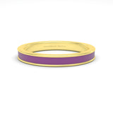 purple enamel silver gold plated vermeil 18k gold ring