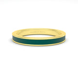 teal blue enamel silver gold plated vermeil 18k gold ring